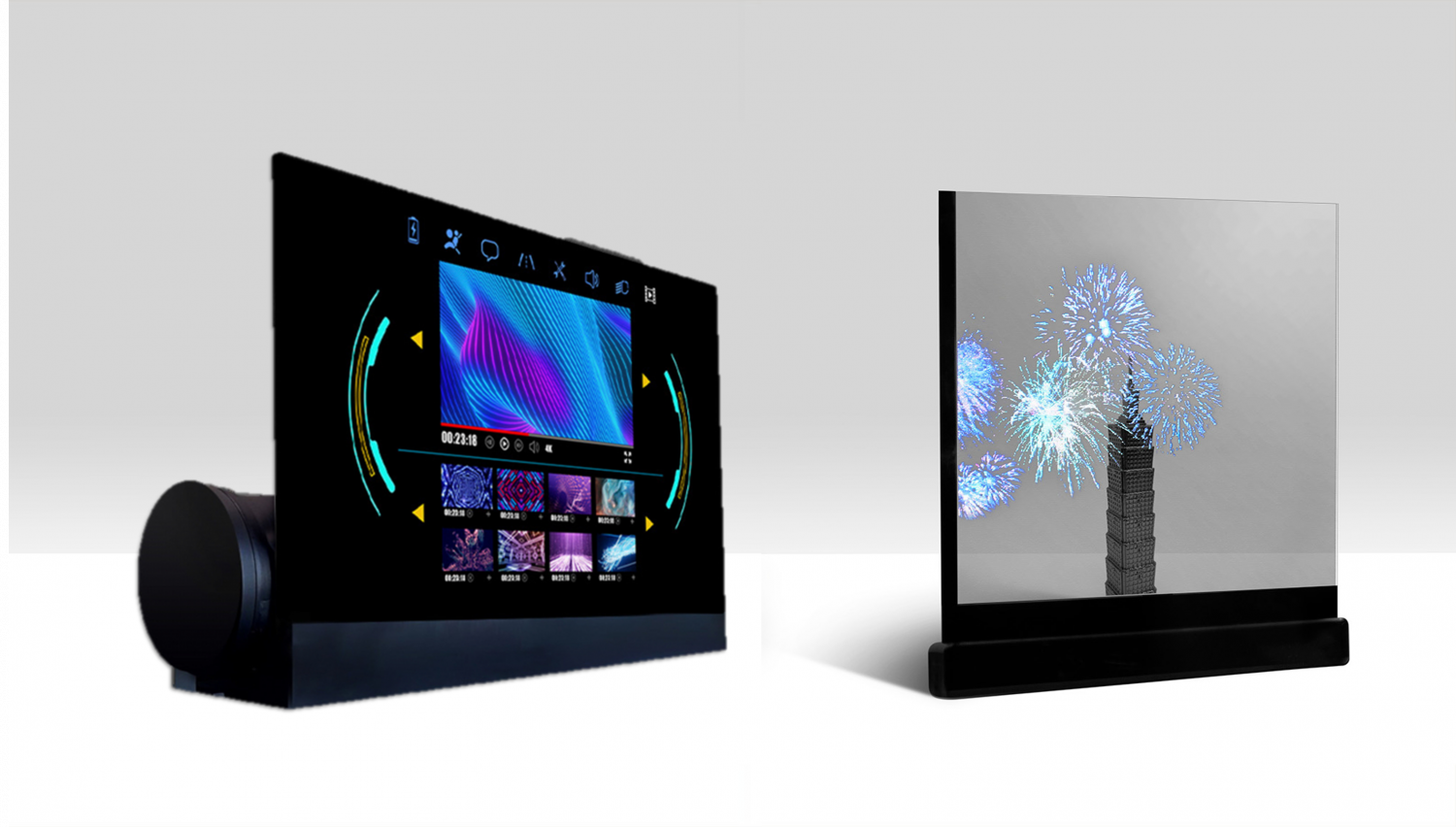 可卷式、折迭性、高透明